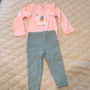 Carter’s llama bodysuit set